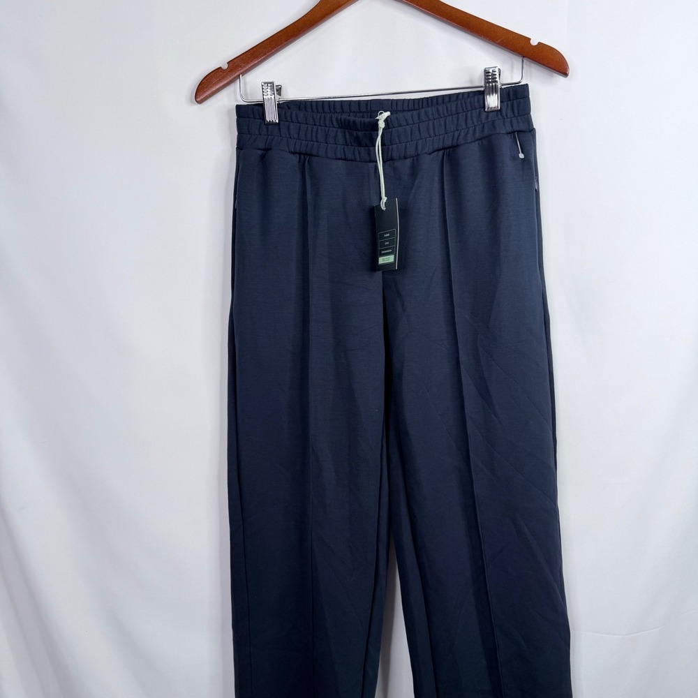 We Wander Performaluxe Pintuck Straight Pant Women Size SP Navy NWT - Picture 3 of 6